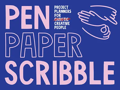 Pen Paper Scribble branding creative gestures hands icon illustration lines logo pen planning project projectplanner scribble symbol