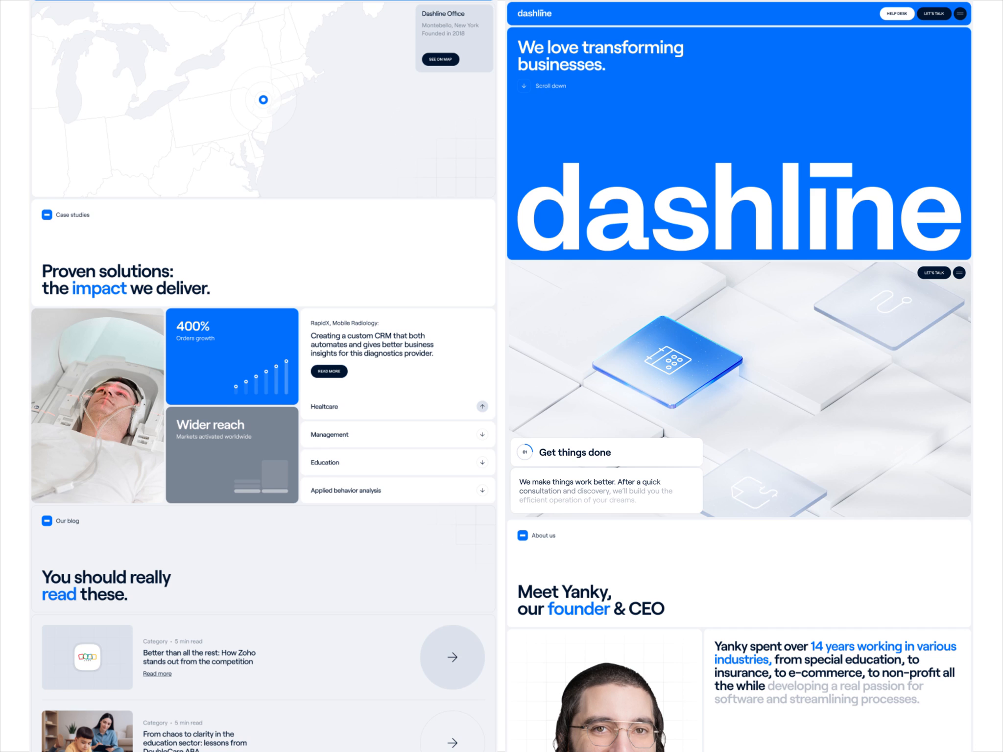 Example of Dashline - Pages