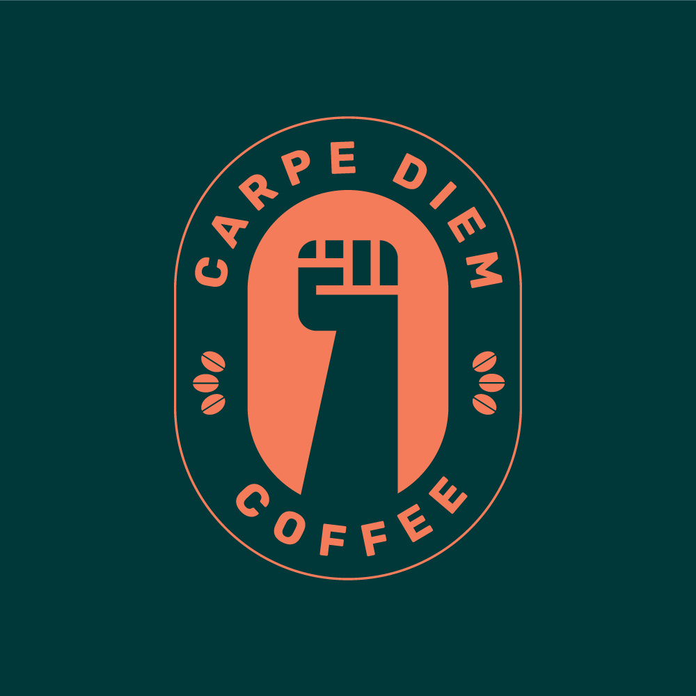 Carpe Diem Coffee 2d branding carpe carpediem coffee coffeebrand design designprocess dribbble dribbble best shot flat graphic design illustration minimaldesign mongolia sanedesign vector