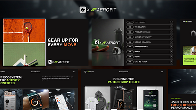 AEROFIT: Sport Gear - Pitch Deck aerofit agency deck animation branding client creative design deck des exploration graphic design investor deck marketing motion graphics pitch deck pitching ppt presentation proposals sport sport gear