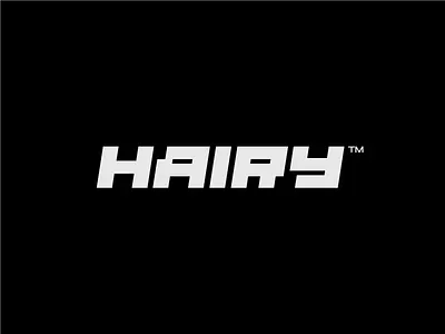 Hairy Wordmark bold branding graphic design logo logotype simple wordmark
