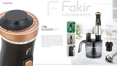 FAKİR | BLENDER SET 3d blender designer industrial design keyshot render