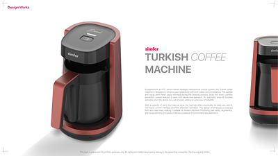 SİMFER | COFFEE MACHINE 3d designer industrial product modeling
