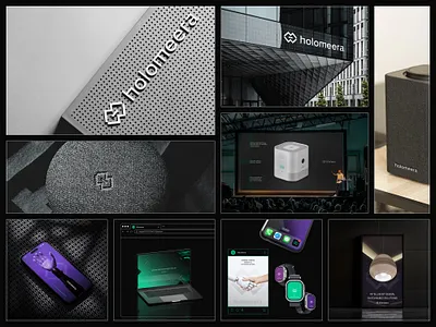 Holomeera | branding; logo; packaging; web design artificial intelligence brand design brand identity branding clean cutting edge design digital identity eco futuristic graphic design innovation logo design modern packaging smart home sustainable technology visual identity web design
