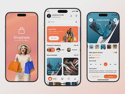 E commerce App ui design app design ecommerce app mobile app design shopify app design shopping app