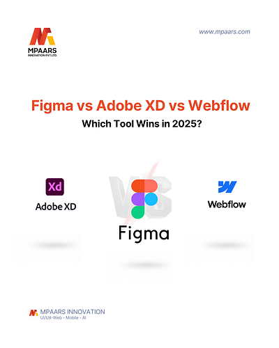 ✨🎨 Design Battle 2025: Figma vs Adobe XD vs Webflow 🚀 design graphic design web development