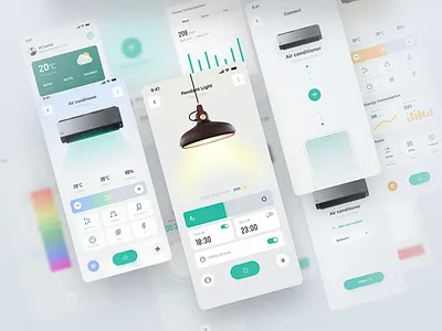 Smart home ui design application climate control concept control panel ui device controol figma interaction design light mobile app real time data smart home