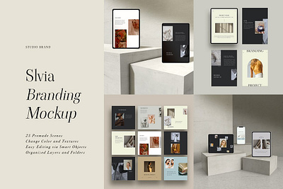SLVIA I Branding Mockup brand guidelines branding branding mockup envelope mockup ipad air ipad mockup iphone mockup keep exploring mockup scene creator scene creator slvia i branding mockup stationery mockup stationery mockup psd template mockup