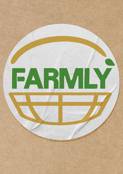 Grocery delivery store "Farmly" brand identity branding graphic design logo typography