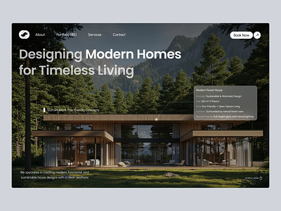 FormaHaus – Modern Forest House Landing Page design desktop forest house forest website hero section homepage design landing page modern design natural website nature nature website saas ui uidesign uiux ux uxdesign web design website website design