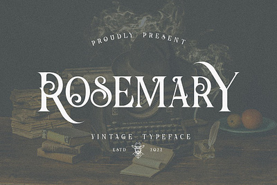 Rosemary Vintage Serif bold font branding font classy font display font fancy font game font label font logo font retro script rosemary vintage serif vintage font vintage serif