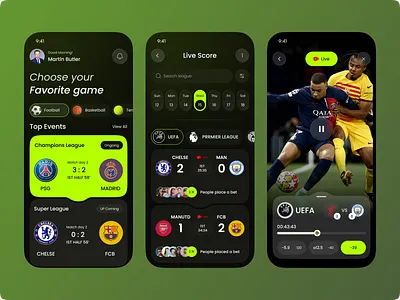 Sports Mobile App – Live Scores, Stats & Highlights in One Place app app design fan community football app live score live score app live scores match highlights matchtracke mobile mobile app mobileappdesign sports sports mobile app sports stats sportsapp sportsui ui design uiux