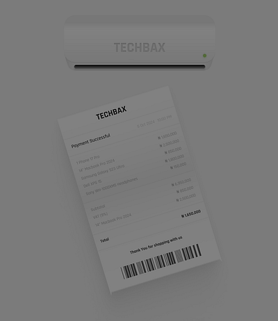 Receipt UI Exploration animation checkout checkoutexperience cleanui design designinspiration detailsmatter dispenser e commerce ecommerceui figma fr microinteractions minimalism receipt receipt design retailui ui uiux uxdesign