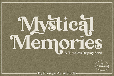 Mystical Memories A Timeless Display bold serif bold serif font display font display serif elegant font modern serif modern serif font outlined serif typeface typeface font