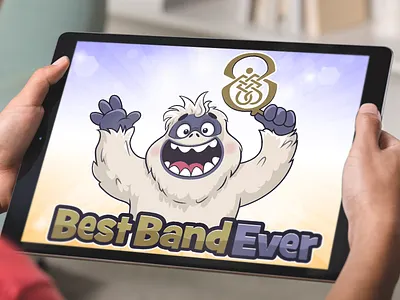 Funny Yeti Logo Design, Fluffy Snowman Mascot Illustration beehaya branding cartoon character cute design dribbble funny happy ice ape illustration logo mascot snowman vector yeti