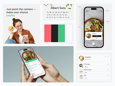 BiteRight - Food Scanner branding design health illustration logo mobile mobile app ui ux wellness