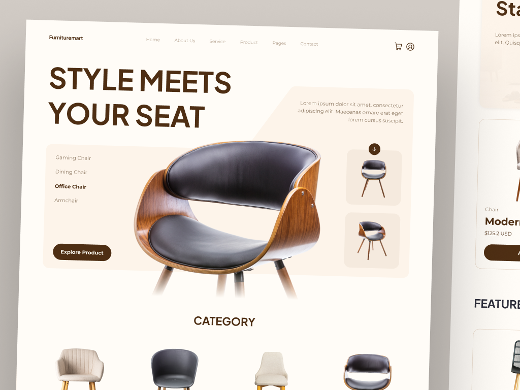 Example of Web Design ( Home Page + 5 Inner Page)