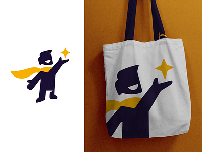 Hero logo brand branding character design elegant flat graphic design hero logo logo design logo designer logodesign logodesigner logotype mascot minimalism minimalistic modern star superhero