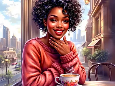 A Vibrant Digital 1 3d digital art illustration