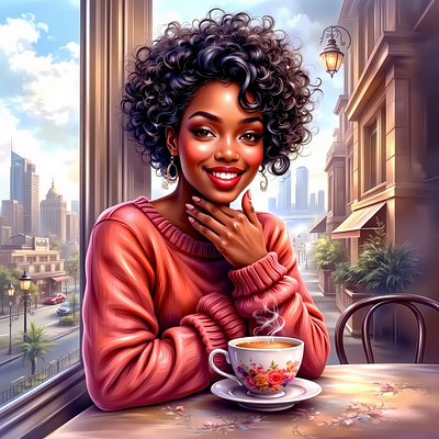 A Vibrant Digital 1 3d digital art illustration