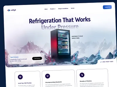 Refrigeration Modern Landing Page