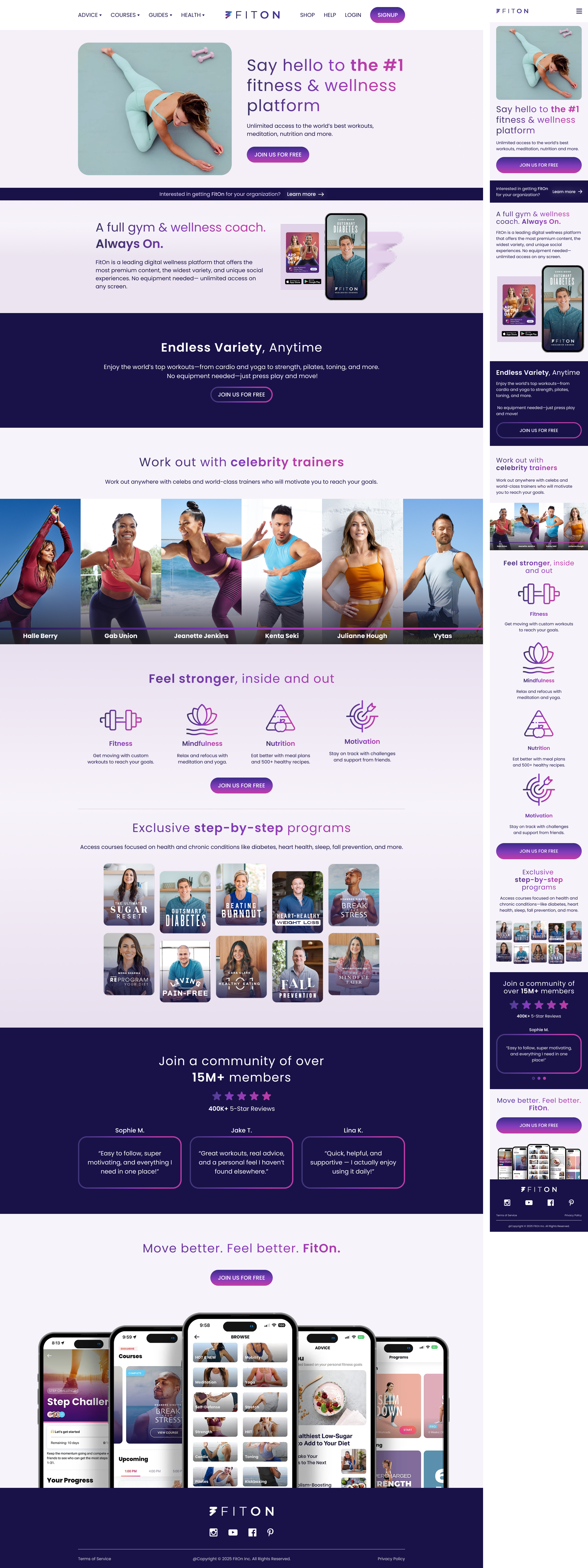 Example of Website Design + Development ( Webflow )