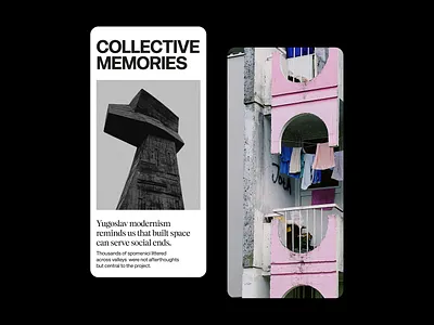 Yugoslavian Brutalism Framer Editorial Website Mobile View 3d achitecture branding brutal brutalism brutalist design editorial figma framer graphic design illustration interior minimal modern portfolio ui web design website website design