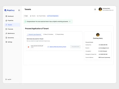 Seamless Tenant Application: Effortless Lease Workflow UI app app design branding clean ui design illustration lease workflow ui mobile app mobile app design onboarding flow onboarding tenants property management property managers seamless tenant application secure smooth uiux