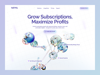 Upfinity - Website Deisgn best web design agency creative website design design agency finance finance landing page finance website fintech fintech landing page header design header website landing page modern website saas website subscription website tech website technology website ui ux web design