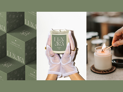 LUNAVA - Luxury candle branding aesthetic brand brand identity branding candle candle brand design elegant graphic design logo logo design logo designer logodesign logotype luxury minimalism minimalistic modern premium