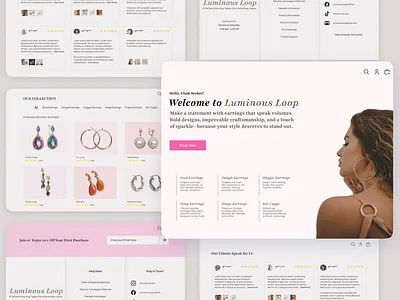 Accessories Ecommerce Website graphic design ui website design