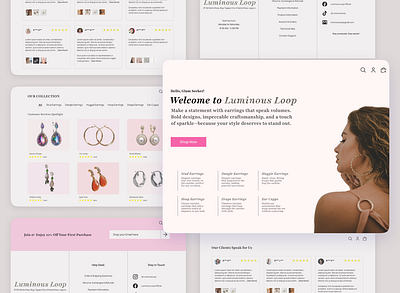 Accessories Ecommerce Website graphic design ui website design