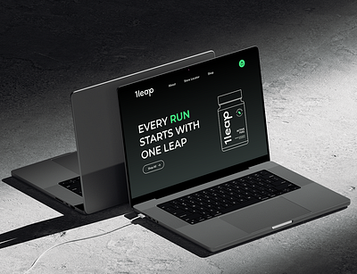 1leap - Branding & Web Design - Running Supplements branding design e commerce fitness graphic design logo packaging running running supplements sport supplements typography ui uiux ux web design website