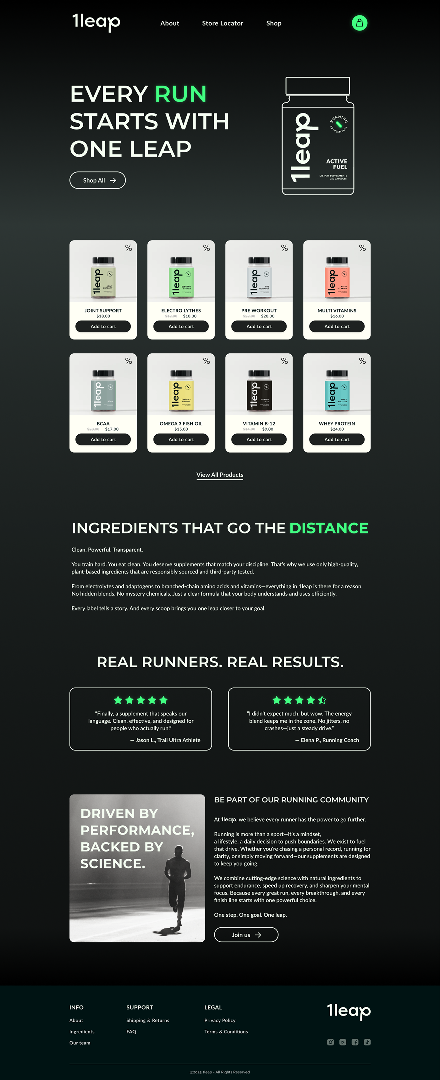 Example of Landing Page Design