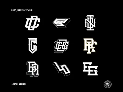Logo Design Pack 05 badge branding concept design design graphic design icon lettermark logo logo designer logodesign logodesigner logomaker logotype modern monogram monogramlogo retro typography vector vintage