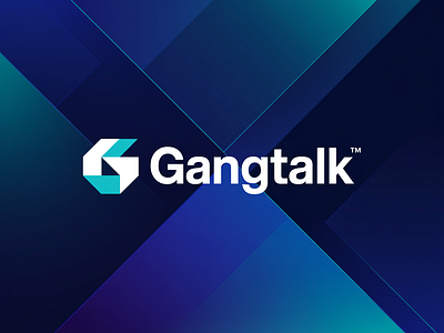 Gangtalk – Modern Tech Logo Design clean design.