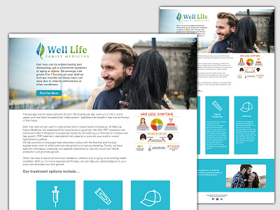 Well Life Landing Page digital marketing graphic design landing page ui ux web design