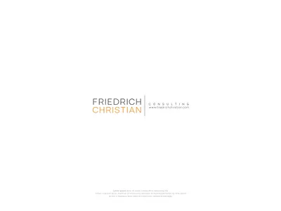 Friedrich Christian branding design friedrich christian graphic design illustration logo typography vector