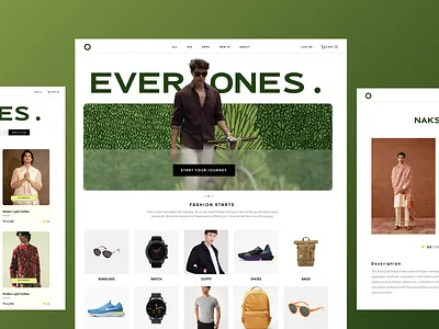 EVERONES – Modern E-commerce Fashion UI Design designinspiration