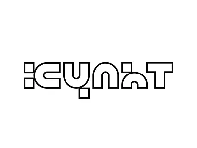 Cult cult font graphic design letter logo