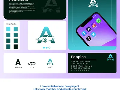 Car logo, Auto Repair, Automobile, A letter logo design a letter logo app icon auto repair automobile car logo design graphic design icon logo speed vehicle