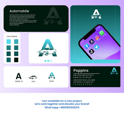 Car logo, Auto Repair, Automobile, A letter logo design a letter logo app icon auto repair automobile car logo design graphic design icon logo speed vehicle