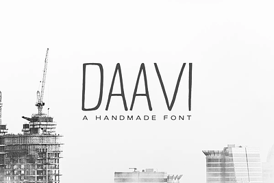 Daavi Handmade Sans Serif Font stylish font