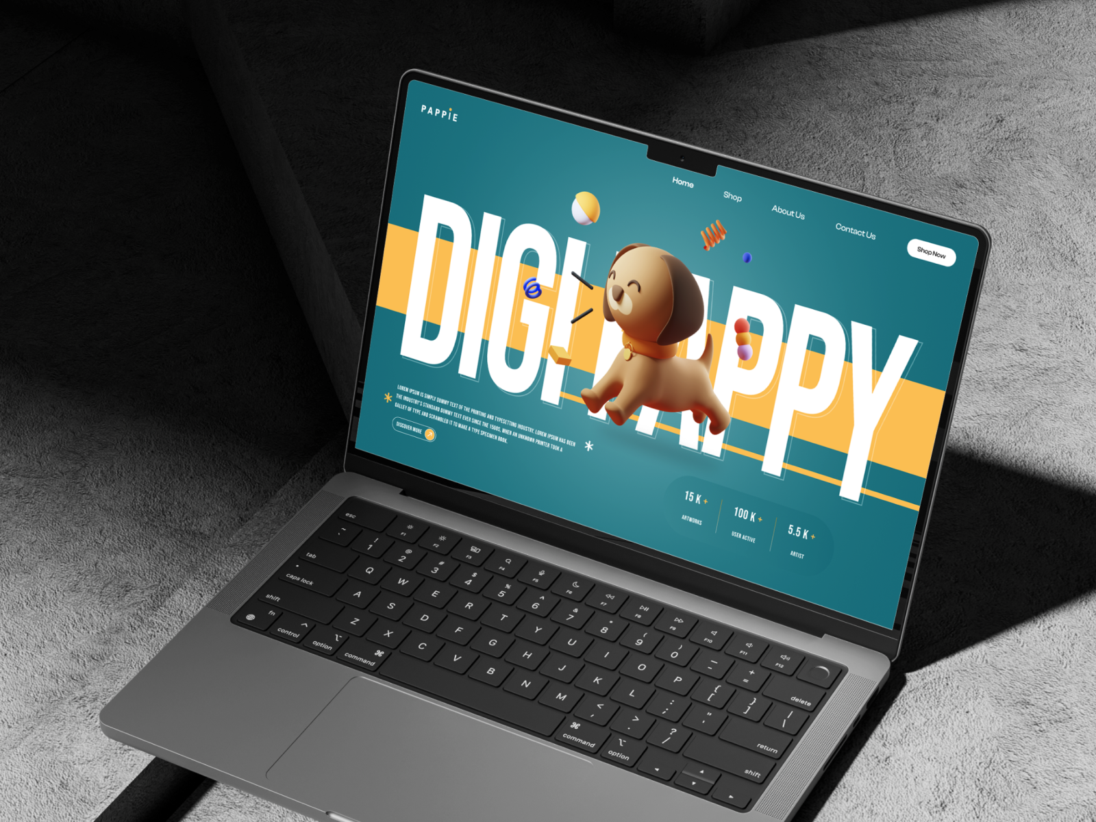 🐶 DigiPappy – 3D Pet Hero Section Design 3ddesign 3dillustration appdesign beautifulldesign characterdesign creative design creativedesign designsystem designthinking digitaldesign figma figmadesign graphic design hero section interactiondesign landingpage minimaldesign modernui uiuxdesign webdesign