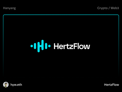HertzFlow 1.0 | SUI Network Perp DEX | Brand Logo bitcoin blockchain brand branding btc crypto currency design dex exchange icon illustration logo minimal minimalist ui web3