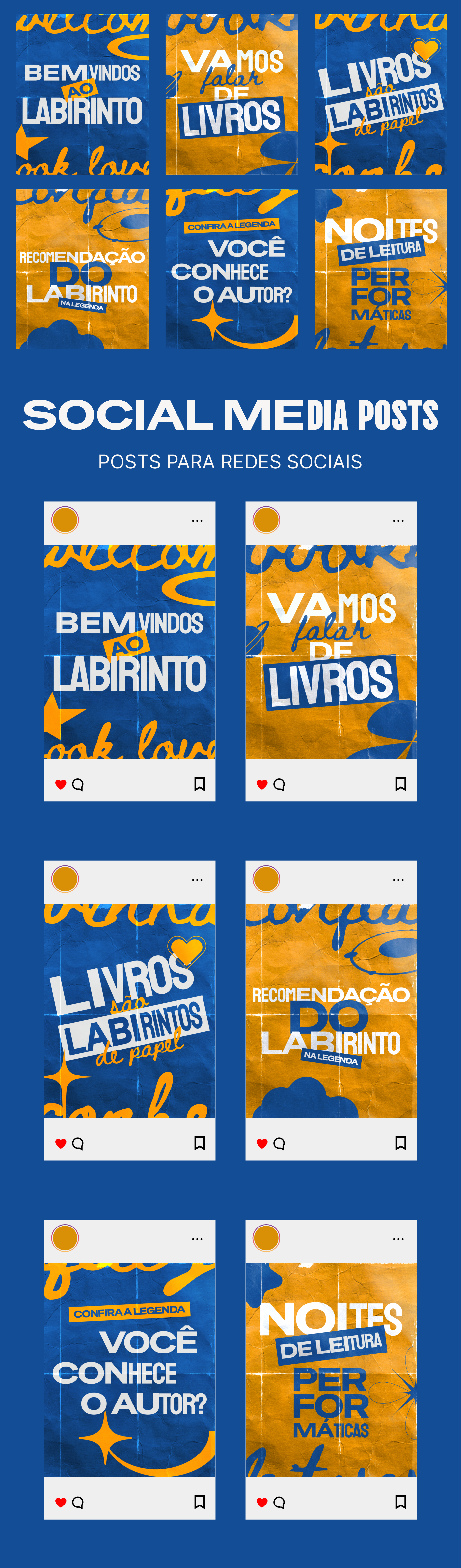 Example of Social Media Pack/Pacote De Rede Social