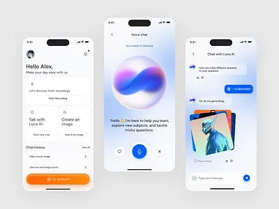 Zeno AI – AI Chatbot App Design ai ai assistant app app design app screen design app ui assistant chatbot crm mobile mobile app mobile app design modern app ui motion ui product design ui ux