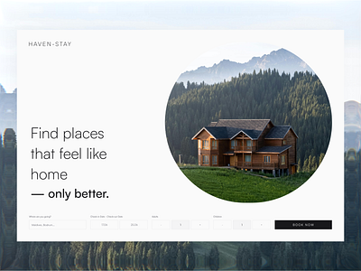 Havenstay – Boutique Hotel Booking Landing Page Concept booking boutiquehotel conceptdesign graphic design home house landing luxurytravel travel ui ux webdesign