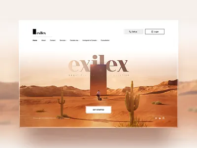 Exilex — Designing a Seamless Legal Experience (UI/UX Project) case study landing page legal ui ui design ui designer uiux ux web design website design