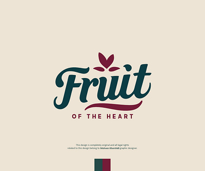 "Fruit" minimal typography logo design fruit graphic design logo minimal typography